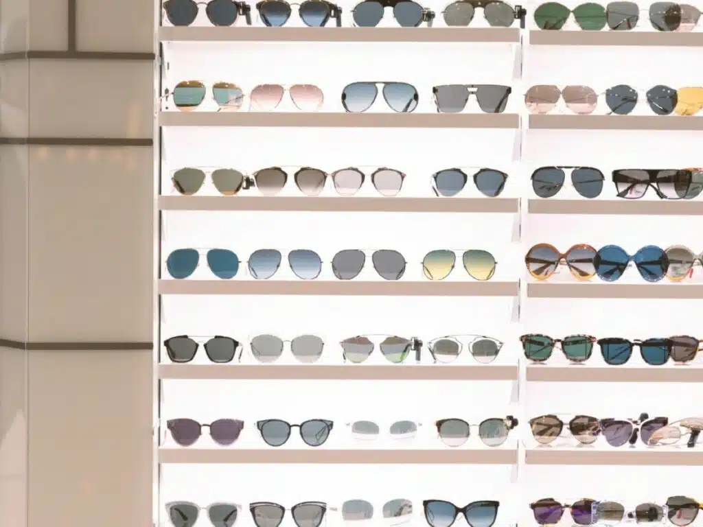 A variety of private label sunglasses for fashion brands