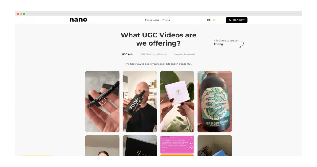 Get Nano UGC Platform
